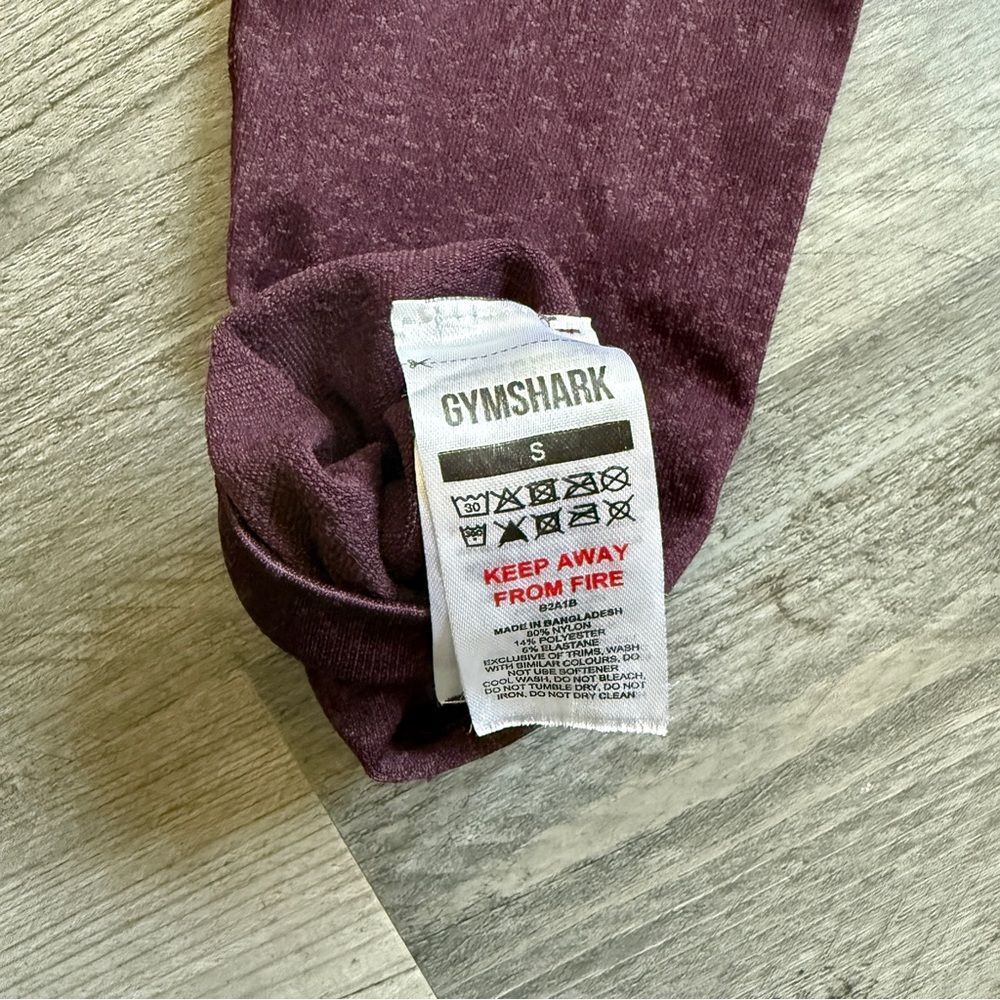 GymShark Leggings High Rise Adapt Fleck Purple Workout Small Used - Picture 4 of 12